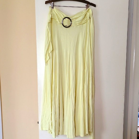 Lapis Dresses & Skirts - Lemon Meringue Flowy Swing Skirt L